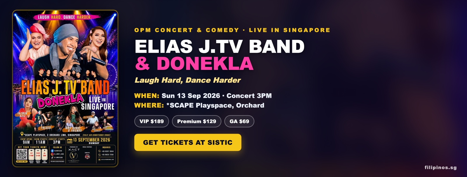 Elias J.TV Band & Donekla LIVE in SG 2026