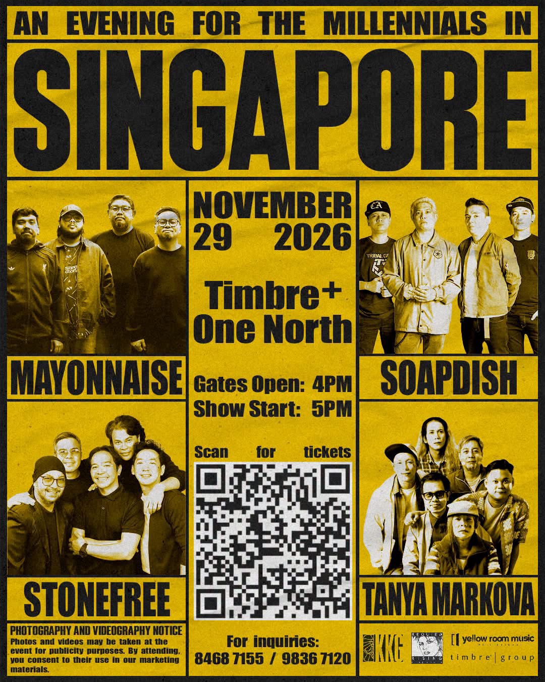 Mayonnaise, Tanya Markova, Stonefree and Soapdish in SG2026